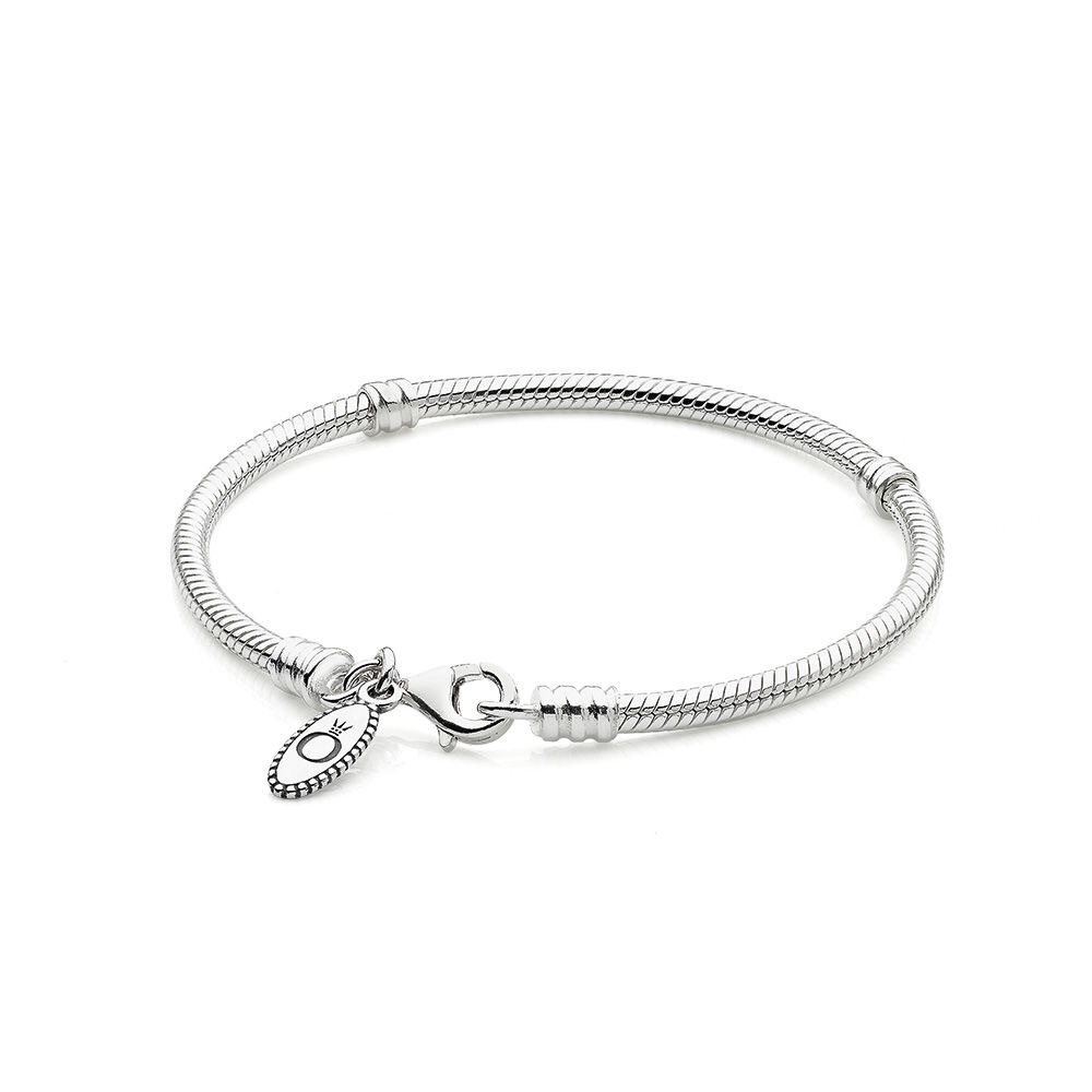 Silver Charm Bracelet With Lobster Clasp